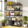 Storage Shelves, 5 Tier Heavy Duty Metal Utility Shelving Unit 48x18x73 Inch - Adjustable Rack for Garage Kitchen