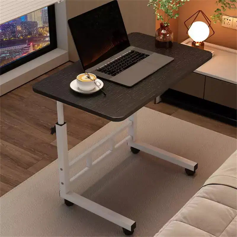 Standing Desk Adjustable Height, Mobile Stand Up Desk with Wheels, Small Computer Desk Rolling Desks, Portable Laptop Desk Home Office Desks