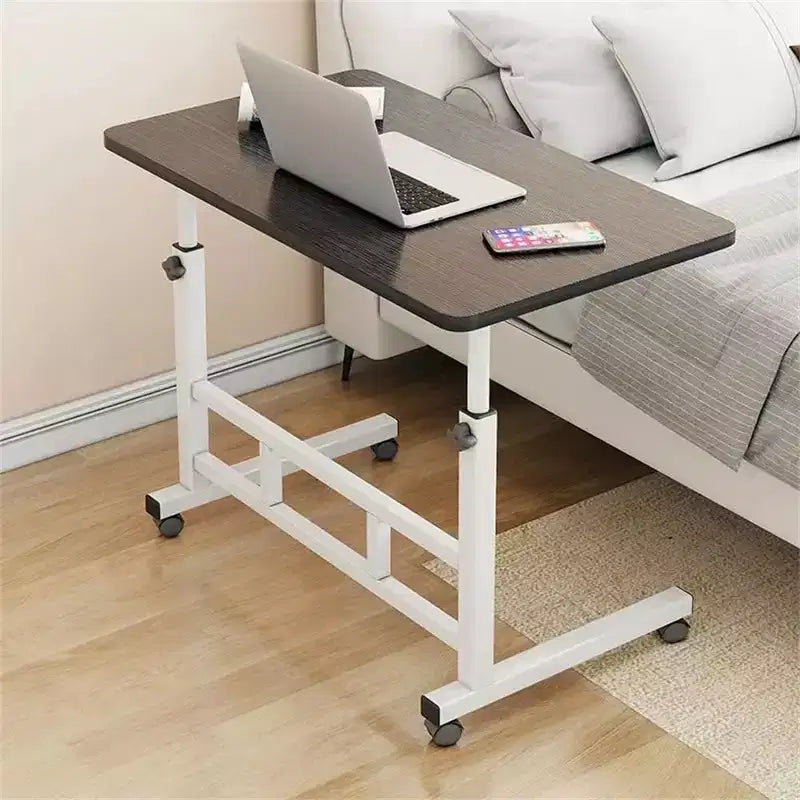 Bureau debout à hauteur réglable, bureau mobile avec roues, petit bureau d'ordinateur roulant, bureau d'ordinateur portable portable pour la maison ou le bureau