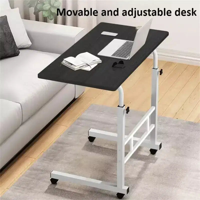 Bureau debout à hauteur réglable, bureau mobile avec roues, petit bureau d'ordinateur roulant, bureau d'ordinateur portable portable pour la maison ou le bureau