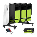 TROPOW Folding Chair Rack Foldable Chairs Cart Storage Dolly with Wheels and Holder, 800 LBS Capacity Includes Weatherproof Cover