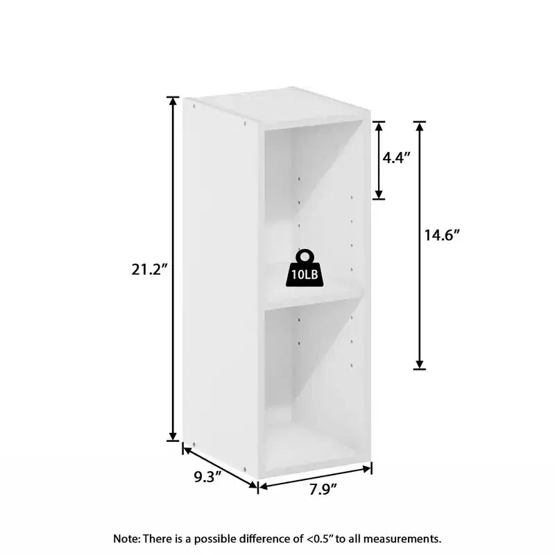 Étagère de rangement peu encombrante à 2 niveaux, largeur 8 pouces, conception réglable