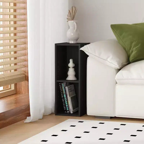 Étagère de rangement peu encombrante à 2 niveaux, largeur 8 pouces, conception réglable