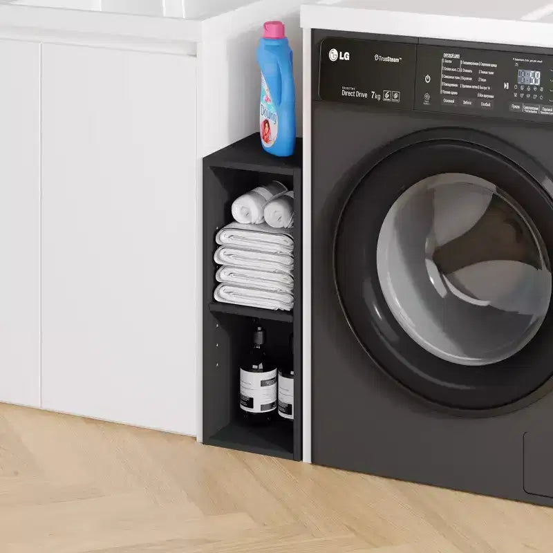 Étagère de rangement peu encombrante à 2 niveaux, largeur 8 pouces, conception réglable