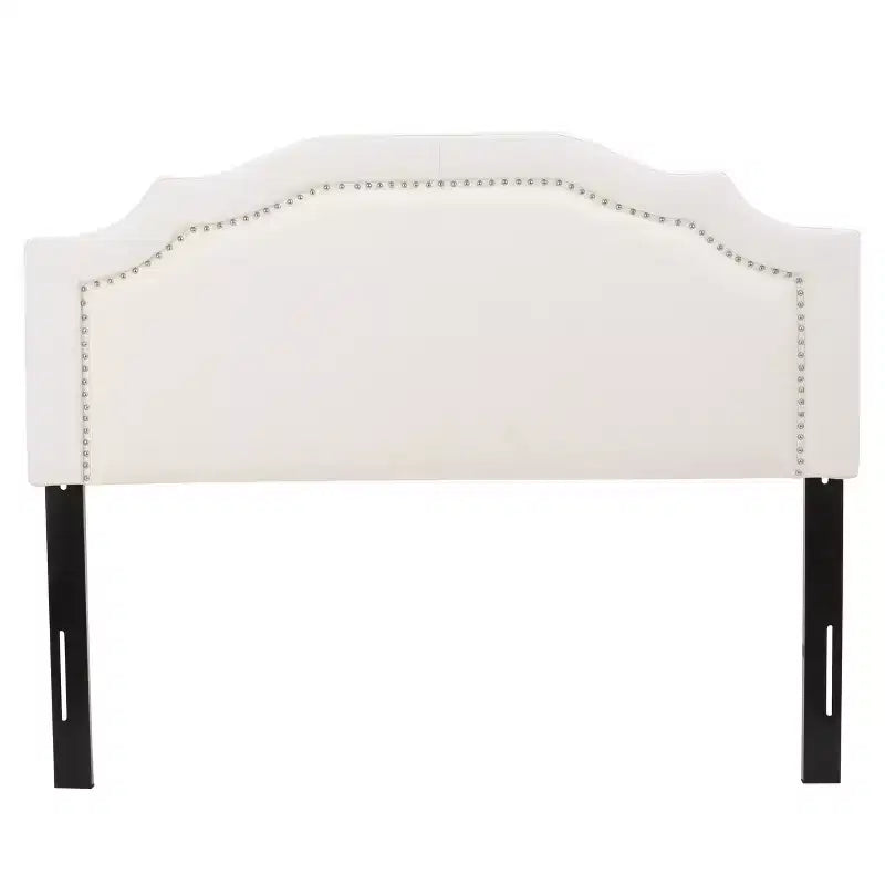Tête de lit contemporaine biseautée en tissu rembourré pour lit double/grand lit