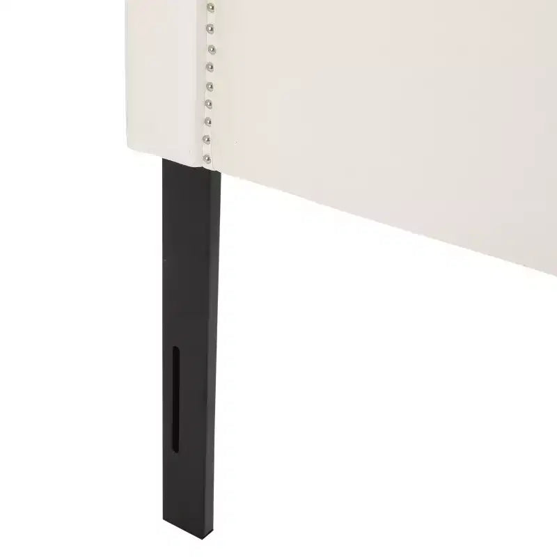 Tête de lit contemporaine biseautée en tissu rembourré pour lit double/grand lit