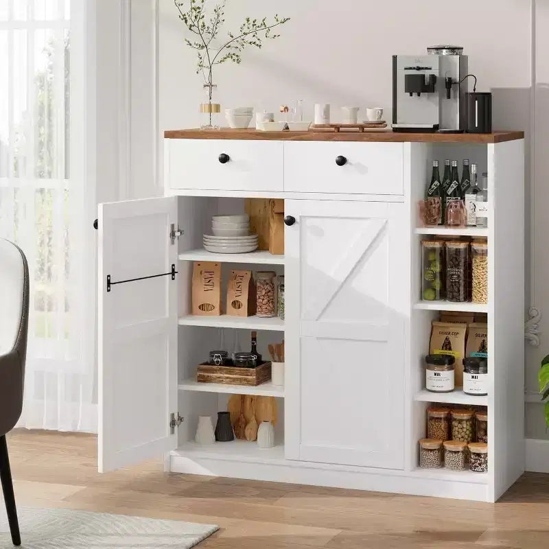 Meuble de rangement pour chaussures - Organisateur moderne avec portes, étagères réglables pour entrée, capacité de 18 à 24 paires, naturel