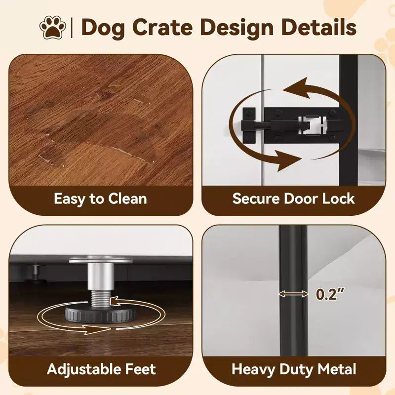 71 Meubles de cage pour chien - Niche double avec séparateur, niche en bois et meuble TV pour grands chiens