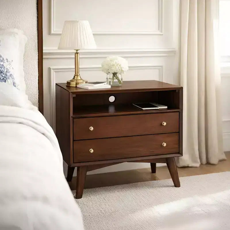 Flynn Large Nightstand, Walnut